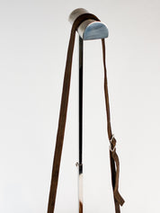 Rarity Handbags 2000s Springbok Hide and Brown Leather Crossbody Bag