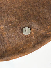 Rarity Handbags 2000s Springbok Hide and Brown Leather Crossbody Bag