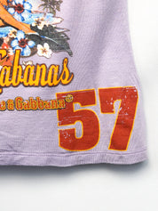 D&G Dolce & Gabbana 2000s Lilac Hawaiian Graphic Tank Top - S