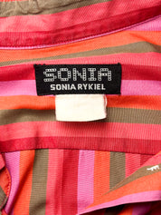 Sonia by Sonia Rykiel 2000s Pink Striped Button-Down Shirt - M