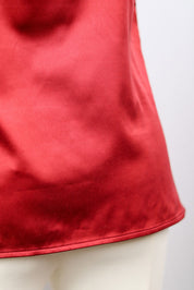 Dolce & Gabbana Bordeaux Satin Lace Cami