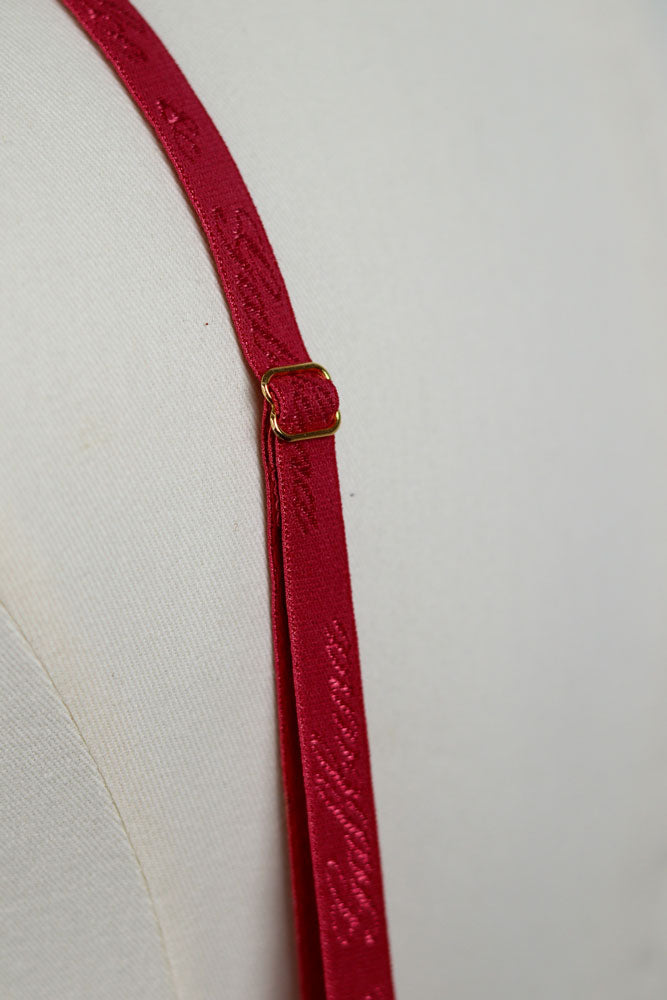 Dolce & Gabbana Bordeaux Satin Lace Cami