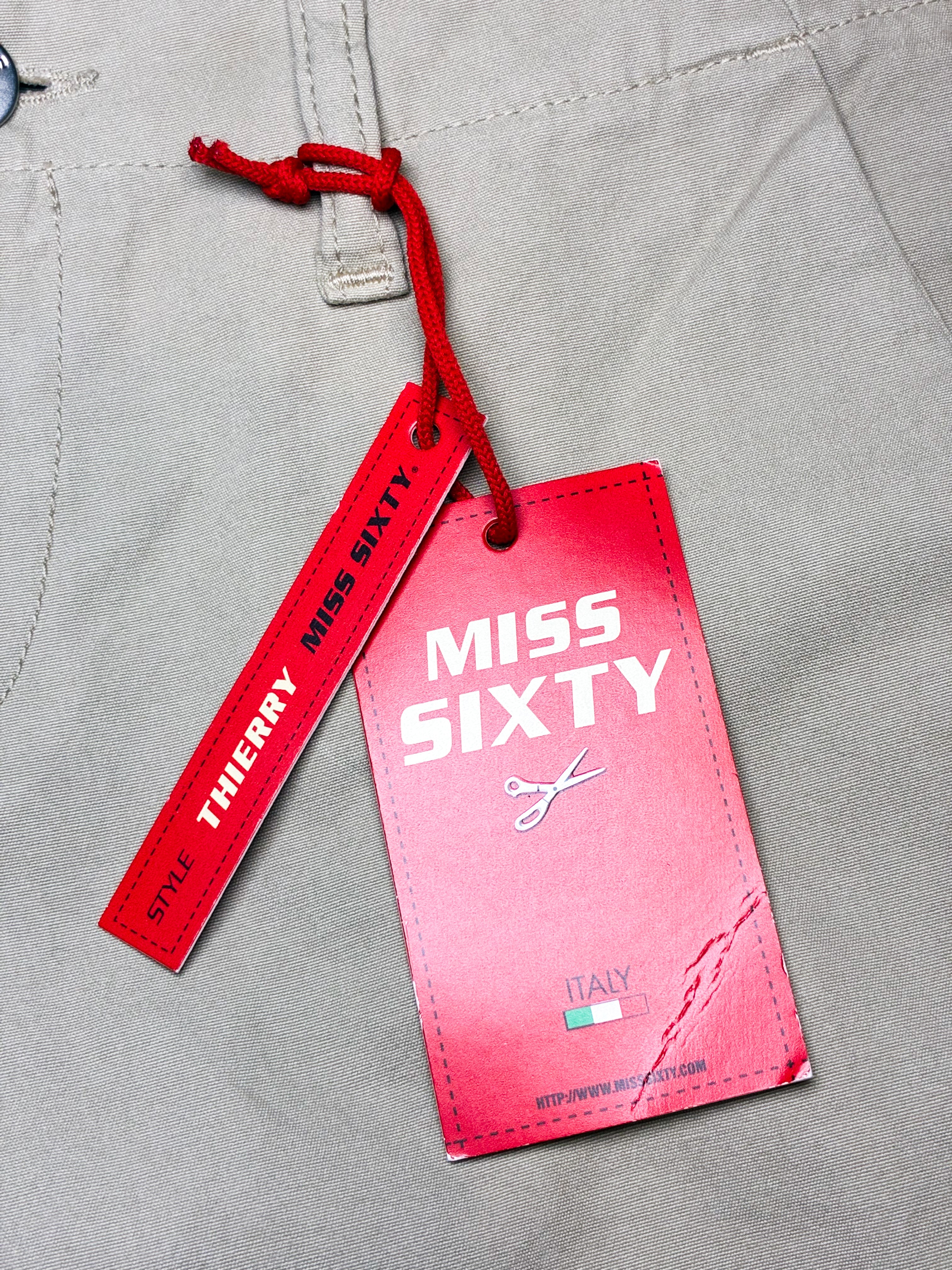 Miss Sixty 2000s Khaki Low Rise Flare Trousers - W27