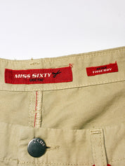 Miss Sixty 2000s Khaki Low Rise Flare Trousers - W27