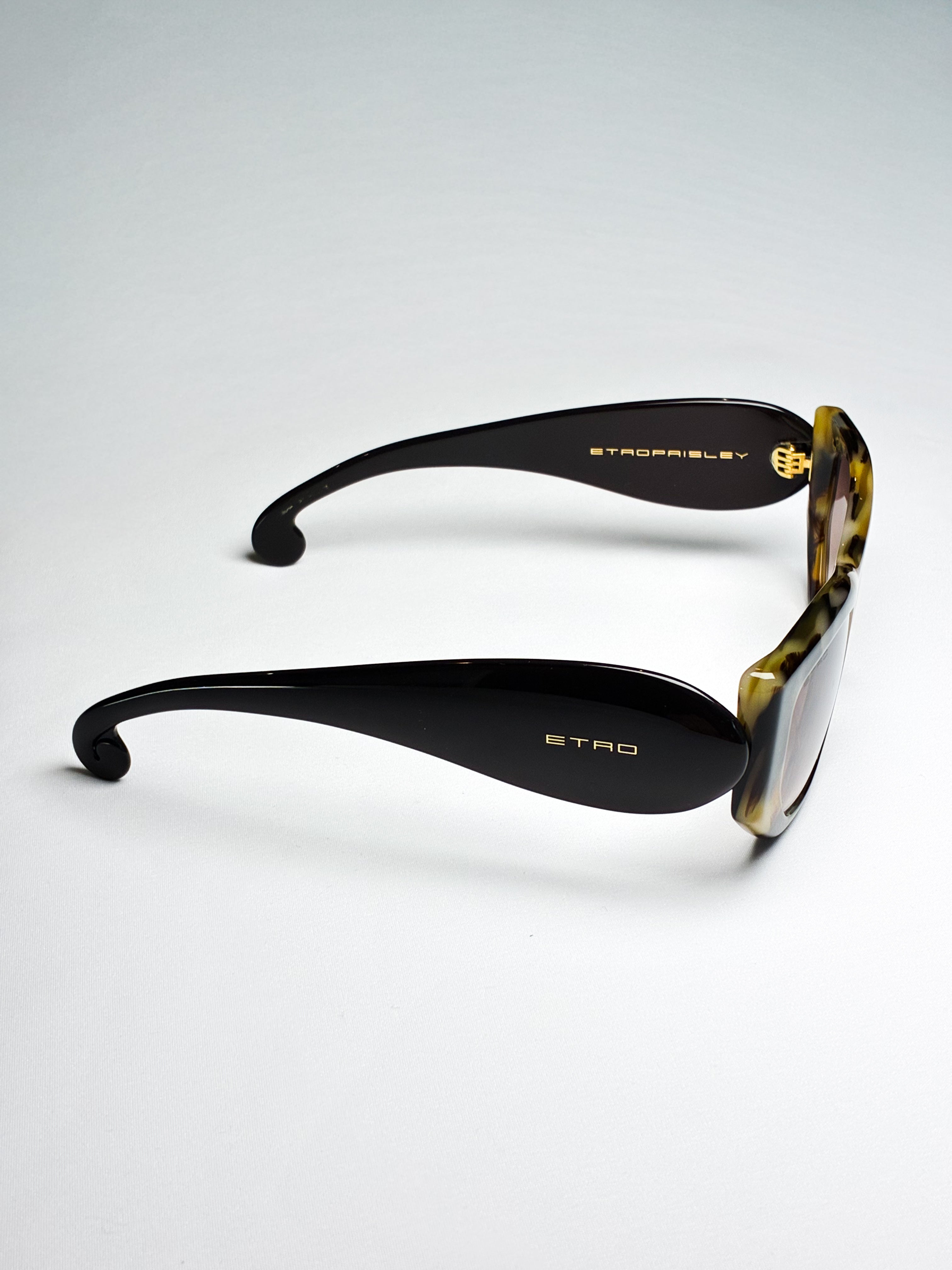 Etro 2000s Paisley Tortoiseshell Sunglasses