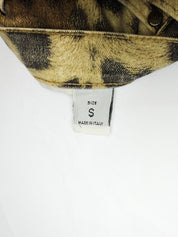 Roberto Cavalli 2000s Leopard Explosion Flared Jeans - W30