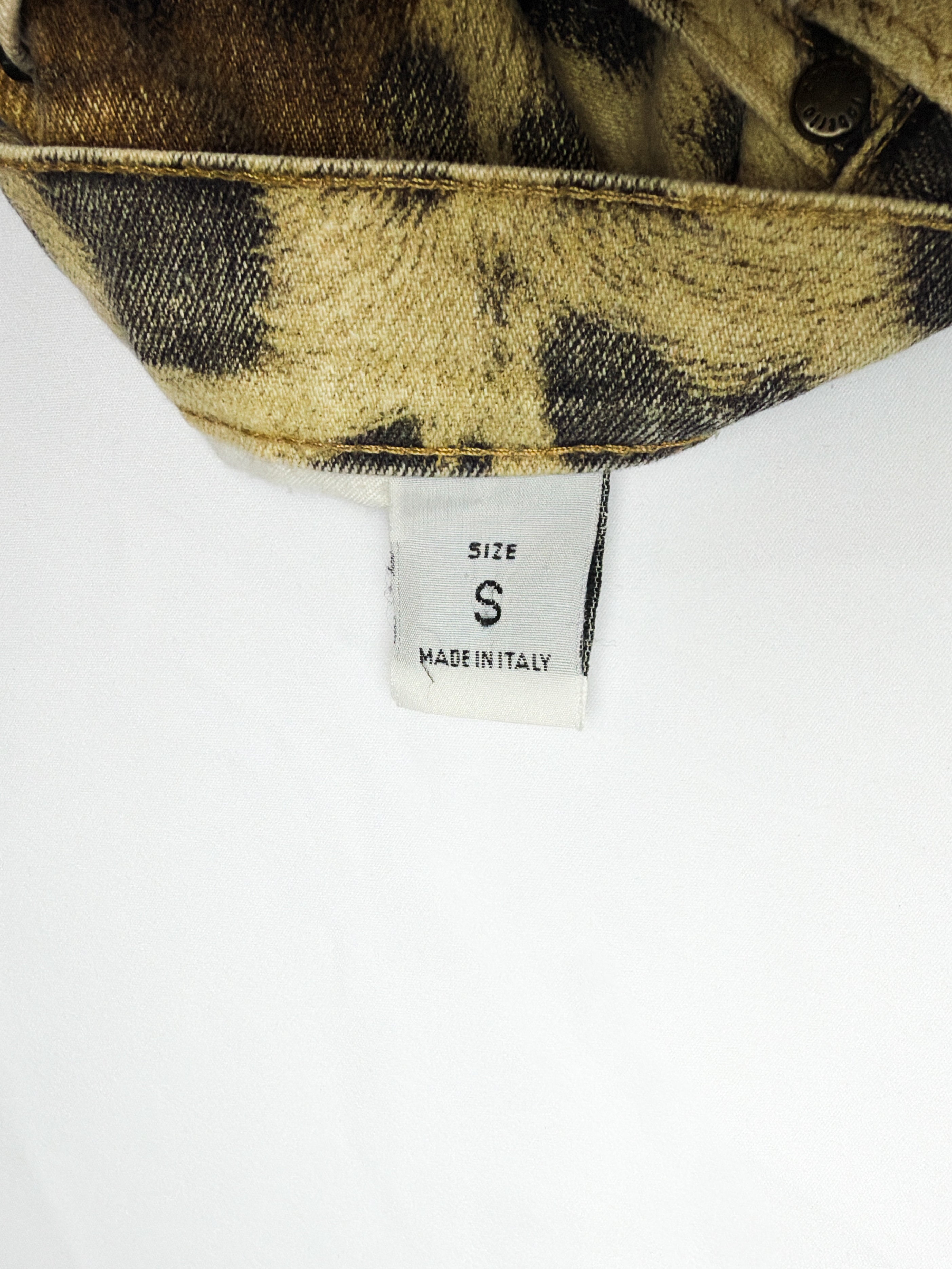 Roberto Cavalli 2000s Leopard Explosion Flared Jeans - W30
