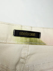 Roberto Cavalli 2004 Orchid Floral Print Jeans - W27