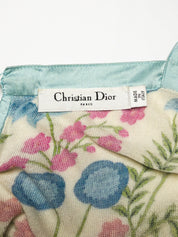Christian Dior 2008 Cruise Floral Silk Paneled Top by John Galliano - XS/S