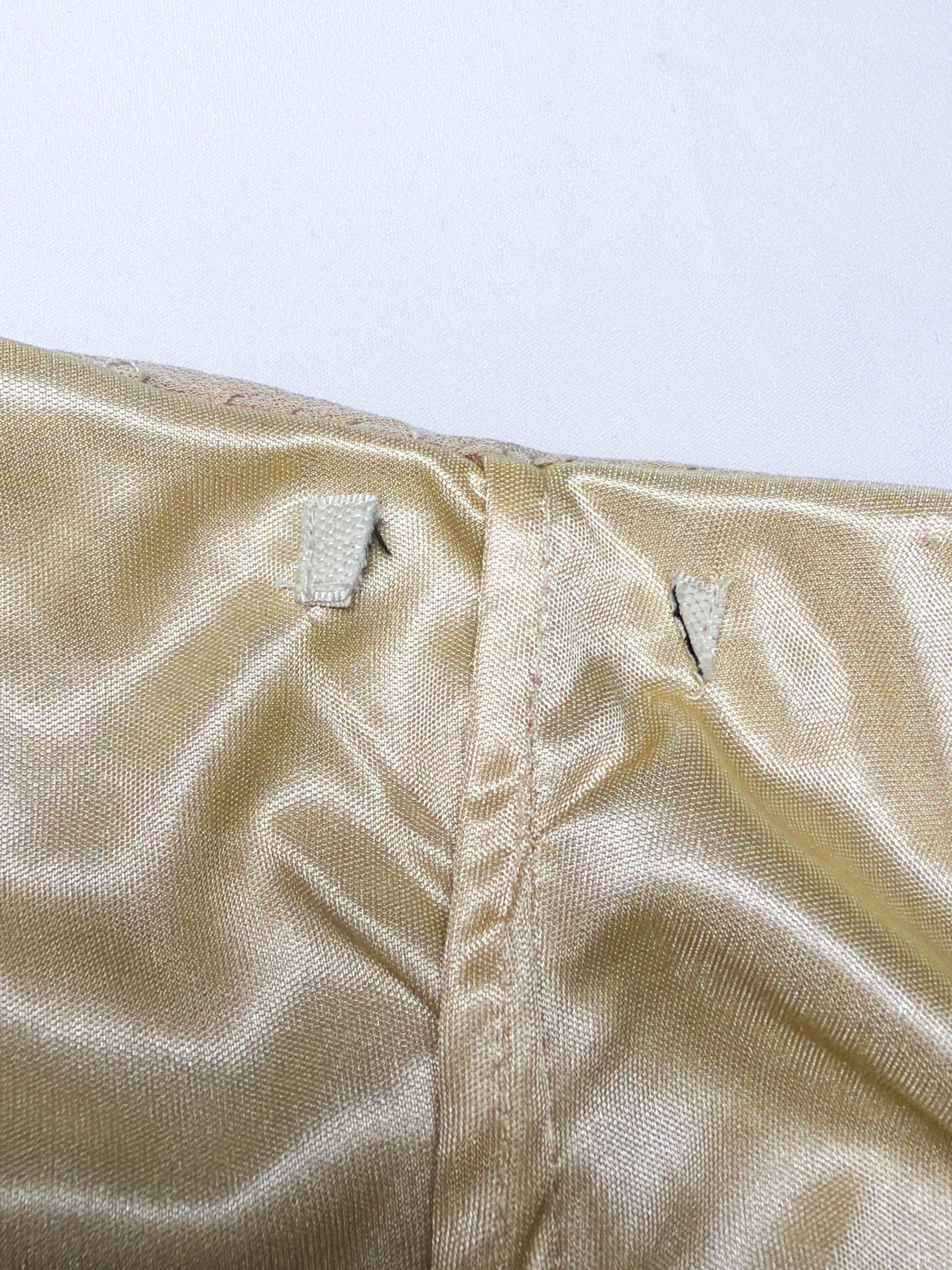 2000s Champagne Sequin Chiffon Halter Midi Dress - XS/S