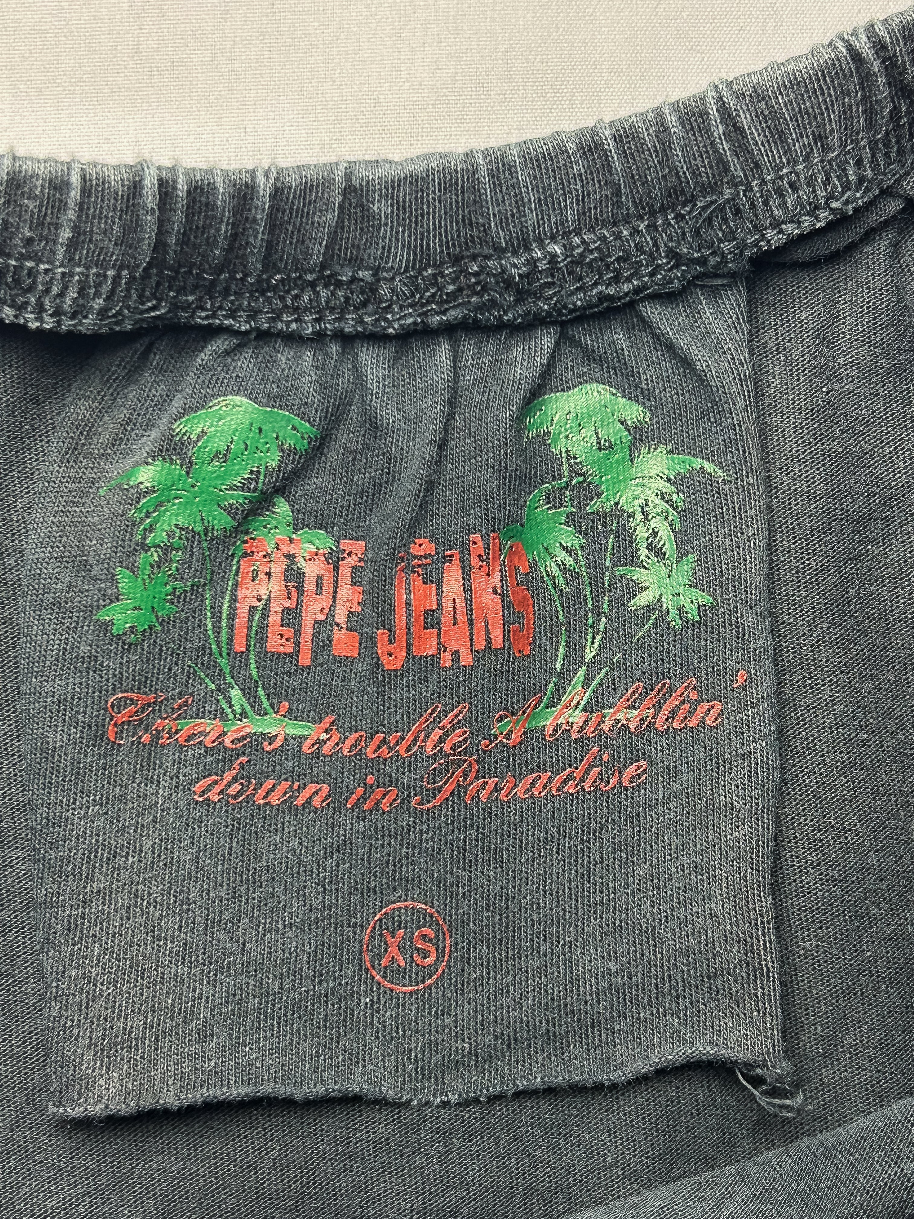 Pepe Jeans 2000s Carnaval do Rio Graphic Tube Top - XS/S