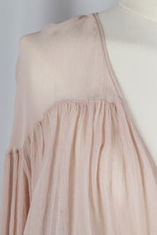 Blumarine Nude Chiffon Wrap Blouse