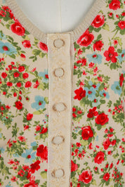 Blumarine 2000s Floral Knit Cardigan