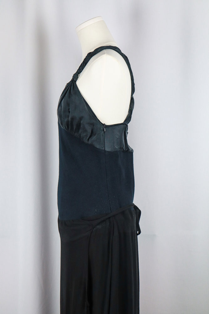 Miss Sixty 2000s Black Bias-Cut Maxi Dress