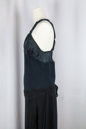 Miss Sixty 2000s Black Bias-Cut Maxi Dress