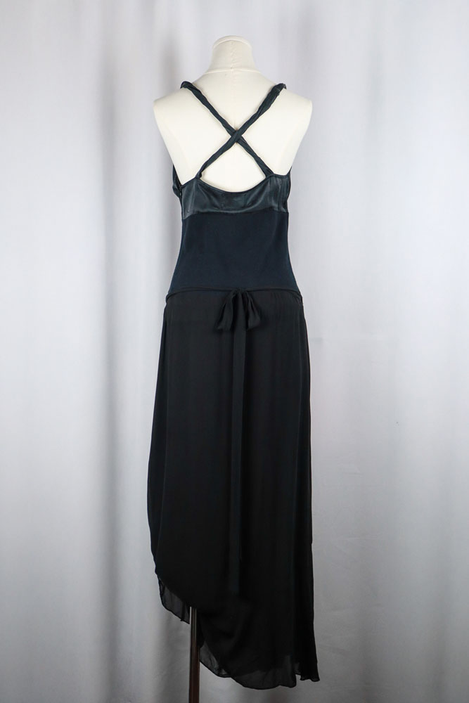Miss Sixty 2000s Black Bias-Cut Maxi Dress