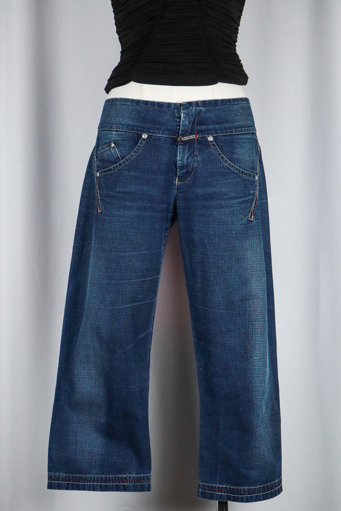 Marithé + François Girbaud Late 90s Cropped Moto Jeans