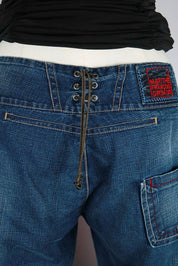 Marithé + François Girbaud Late 90s Cropped Moto Jeans