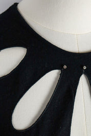 Blumarine 2000s Black Cutout Knit Top