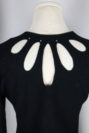 Blumarine 2000s Black Cutout Knit Top