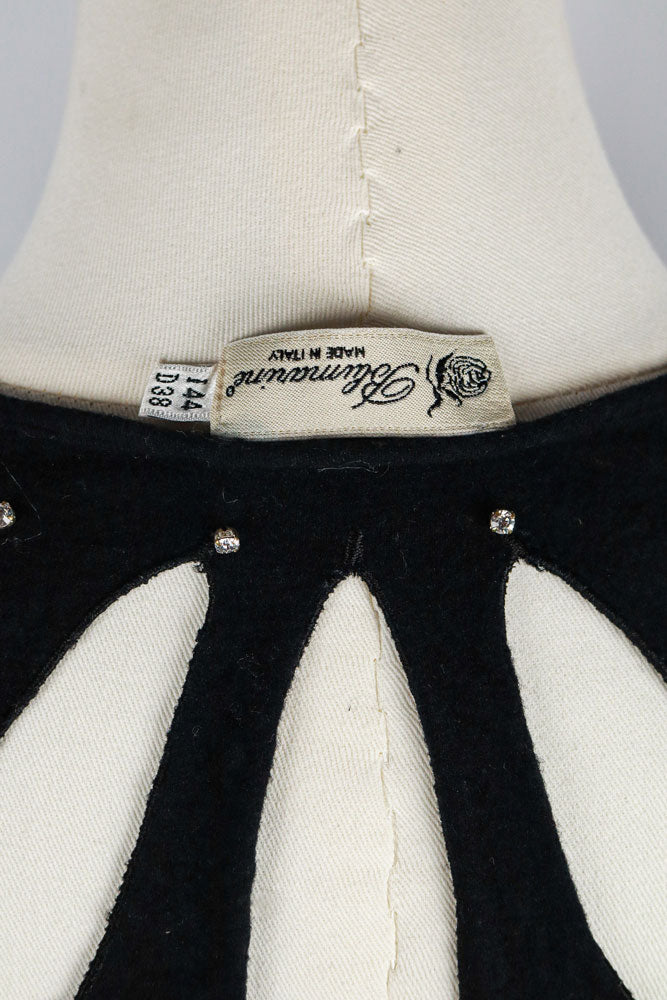 Blumarine 2000s Black Cutout Knit Top