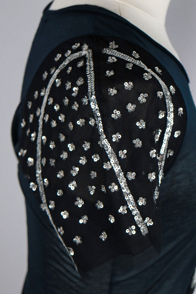 Blumarine 2000s Black “1” Sequin Tee