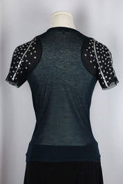 Blumarine 2000s Black “1” Sequin Tee