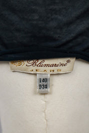 Blumarine 2000s Black “1” Sequin Tee