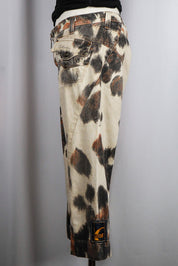 Just Cavalli 2000s Cow Print Capris