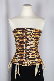 D&G 2004 Tiger Print Corset Top