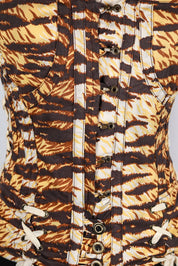 D&G 2004 Tiger Print Corset Top