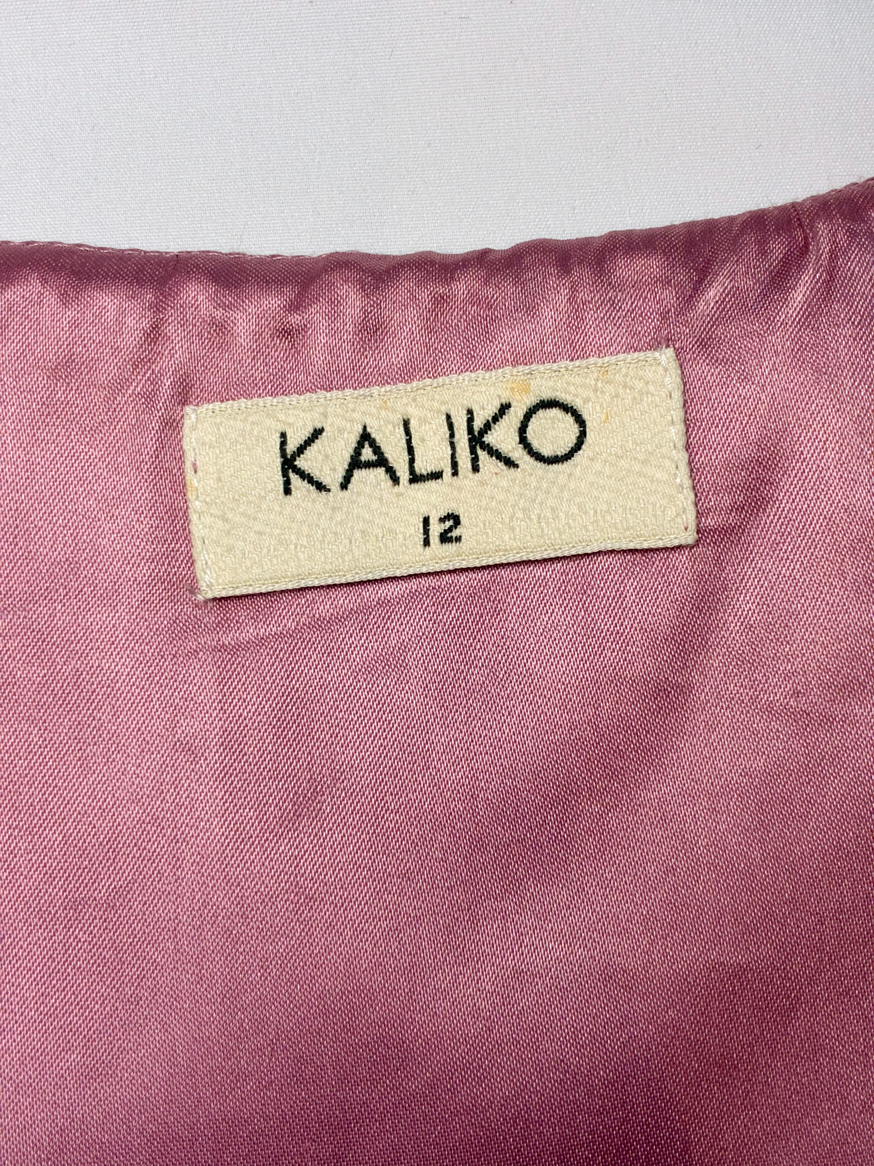 Kaliko 2000s Pink Floral Brocade Corset Top - S/M
