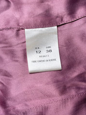 Kaliko 2000s Pink Floral Brocade Corset Top - S/M