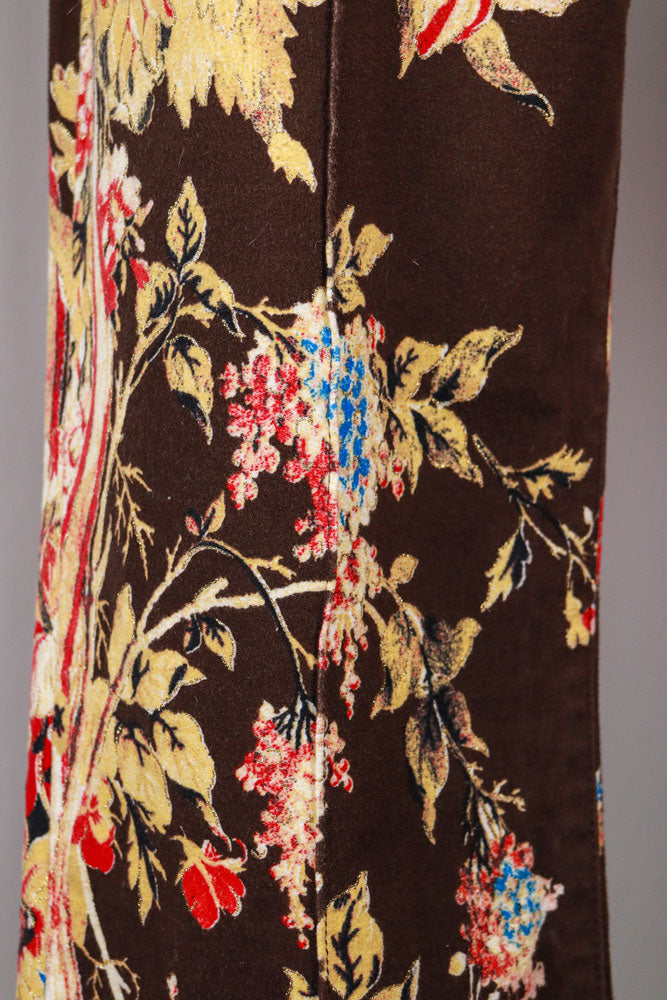 Just Cavalli 2000s Dark Floral Print Straight-Leg Jeans