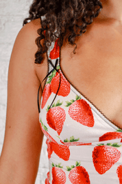 Just Cavalli Strawberry Print Tank Top
