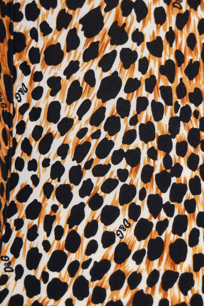 D&G 2000s Leopard Print Stetch Cami Top