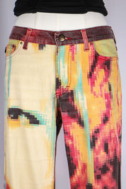 Just Cavalli 2001 Pixel Face Printed Jeans