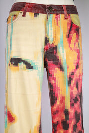 Just Cavalli 2001 Pixel Face Printed Jeans