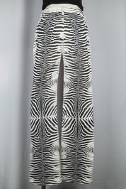 Roberto Cavalli Early 2000s Zebra Print Jeans