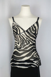 D&G 2000s Zebra Mesh Cami Top