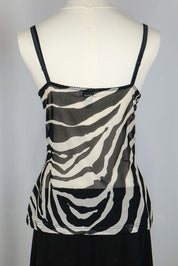 D&G 2000s Zebra Mesh Cami Top