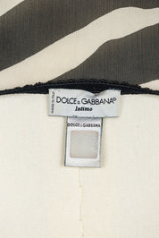 D&G 2000s Zebra Mesh Cami Top