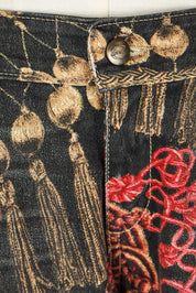 Just Cavalli 2000s Baroque Print Bootcut Jeans