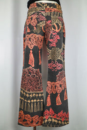 Just Cavalli 2000s Baroque Print Bootcut Jeans