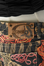 Just Cavalli 2000s Baroque Print Bootcut Jeans