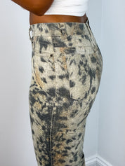 Just Cavalli 2000s Animal Print Flared Jeans - W25