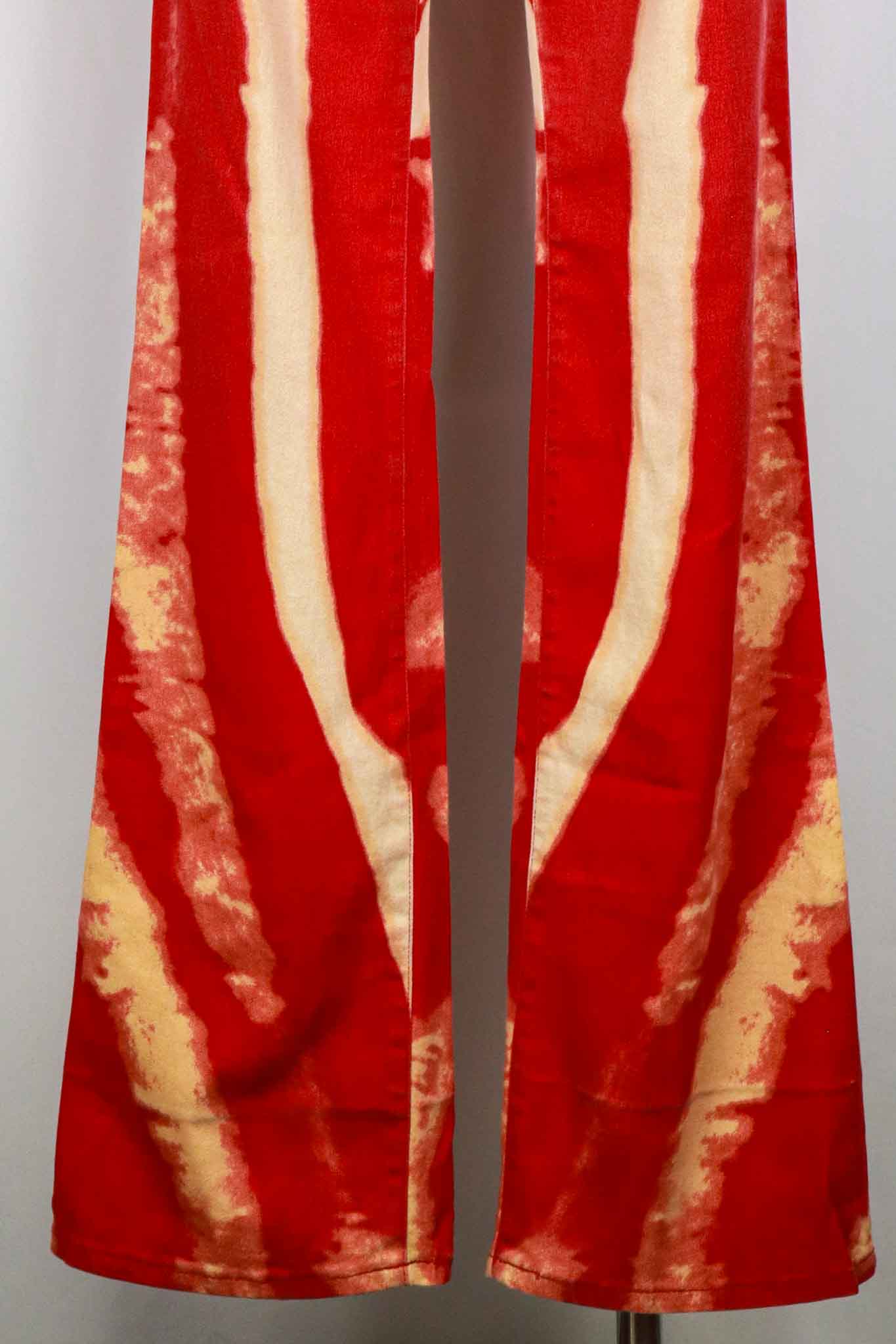 Just Cavalli SS2002 Psychedelic Lava Zebra Print Jeans