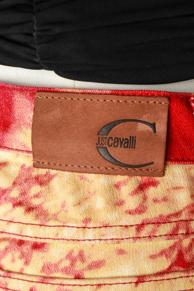 Just Cavalli SS2002 Psychedelic Lava Zebra Print Jeans