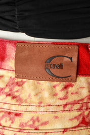 Just Cavalli SS2002 Psychedelic Lava Zebra Print Jeans