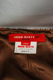 Miss Sixty 2000s Plaid Wool Mini Skirt